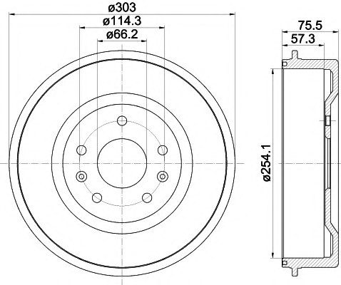 MINTEX MBD332 Brake Drum